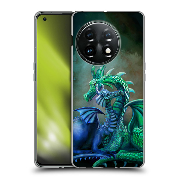 Rose Khan Dragons Green And Blue Soft Gel Case for OnePlus 11 5G