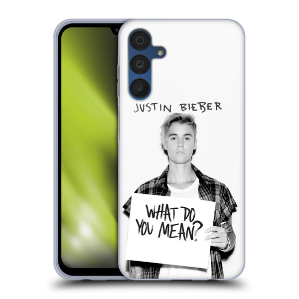 Justin Bieber Purpose What Do You Mean Photo Soft Gel Case for Samsung Galaxy A15