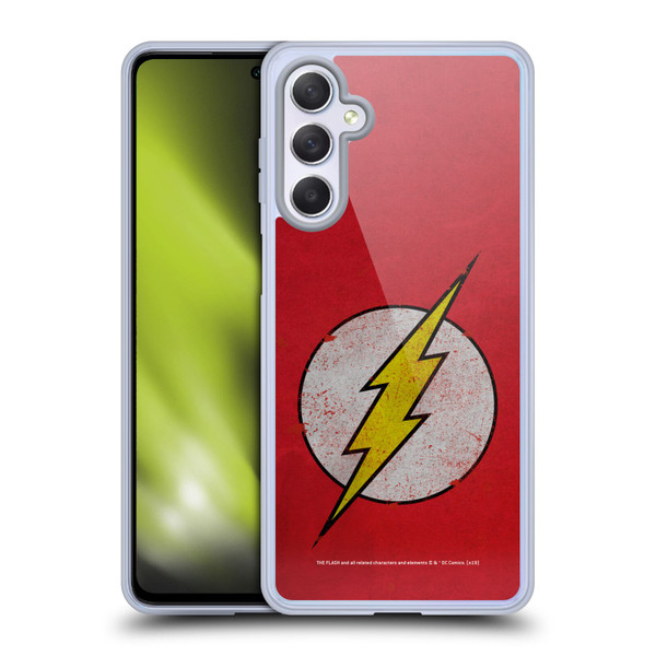 The Flash DC Comics Logo Distressed Look Soft Gel Case for Samsung Galaxy M54 5G