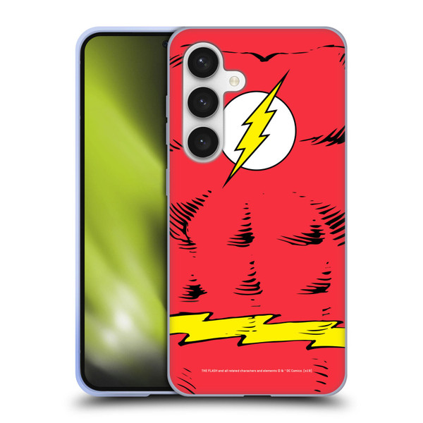 The Flash DC Comics Logo Costume Soft Gel Case for Samsung Galaxy S24 5G