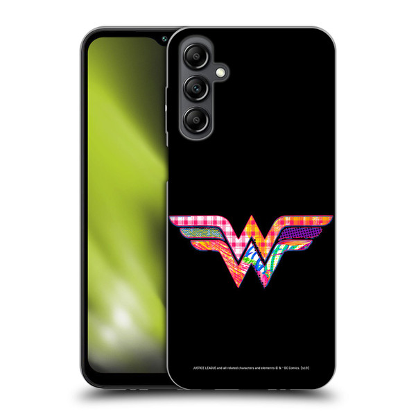 Justice League DC Comics Dark Electric Pop Icons Wonder Woman Soft Gel Case for Samsung Galaxy M14 5G