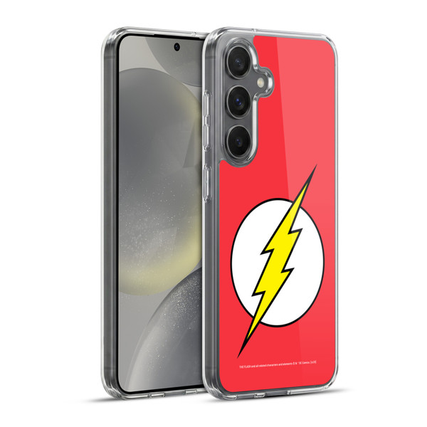 The Flash DC Comics Logo Plain Soft Gel Case for Samsung Galaxy S24+ 5G & MagSafe