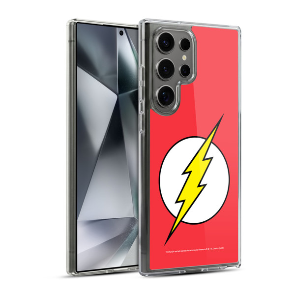 The Flash DC Comics Logo Plain Soft Gel Case for Samsung Galaxy S24 Ultra 5G & MagSafe