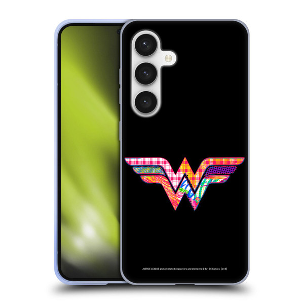 Justice League DC Comics Dark Electric Pop Icons Wonder Woman Soft Gel Case for Samsung Galaxy S24 5G