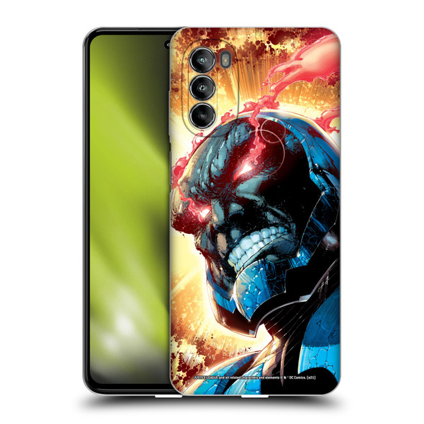 Justice League DC Comics Darkseid Comic Art New 52 #6 Cover Soft Gel Case for Motorola Moto G82 5G