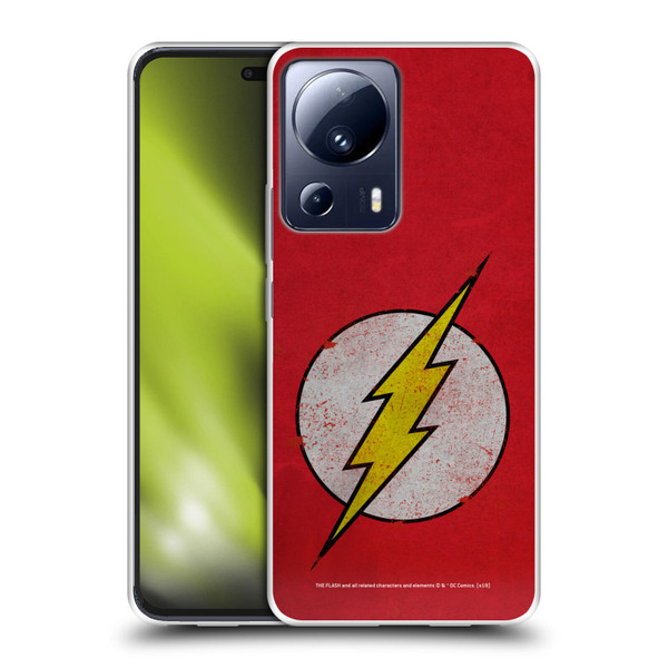 The Flash DC Comics Logo Distressed Look Soft Gel Case for Xiaomi 13 Lite 5G