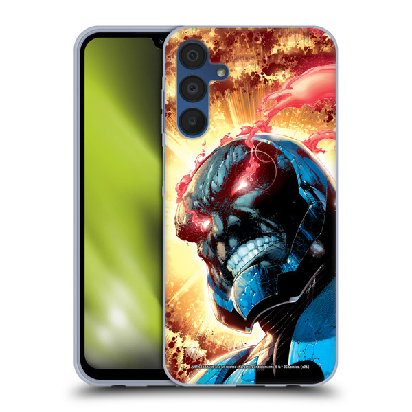 Justice League DC Comics Darkseid Comic Art New 52 #6 Cover Soft Gel Case for Samsung Galaxy A15