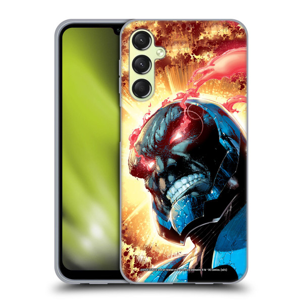 Justice League DC Comics Darkseid Comic Art New 52 #6 Cover Soft Gel Case for Samsung Galaxy A24 4G / Galaxy M34 5G