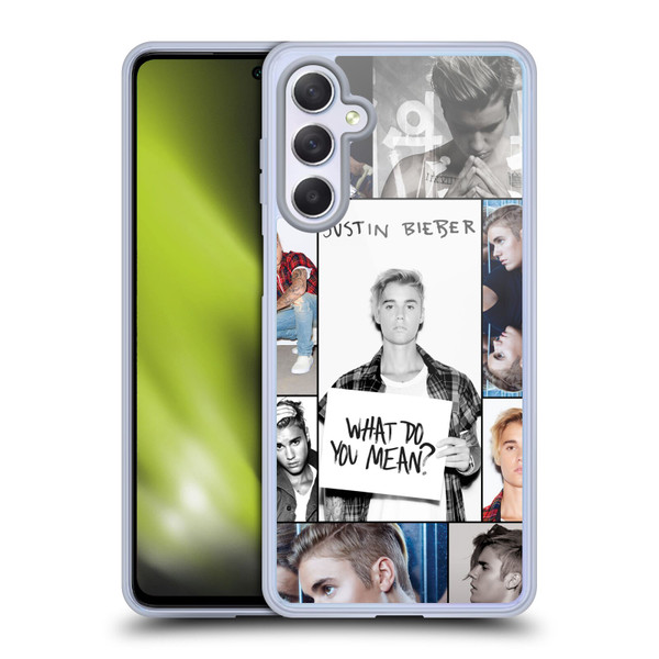Justin Bieber Purpose Grid Poster Soft Gel Case for Samsung Galaxy M54 5G