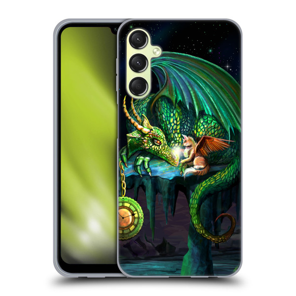 Rose Khan Dragons Green Time Soft Gel Case for Samsung Galaxy A24 4G / Galaxy M34 5G