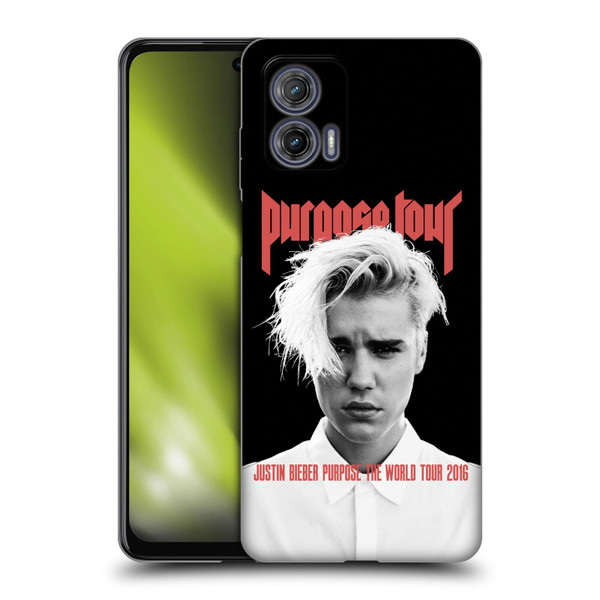 Justin Bieber Tour Merchandise Purpose Poster Soft Gel Case for Motorola Moto G73 5G