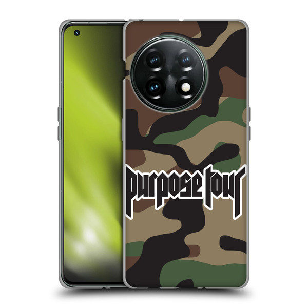 Justin Bieber Tour Merchandise Camouflage Soft Gel Case for OnePlus 11 5G