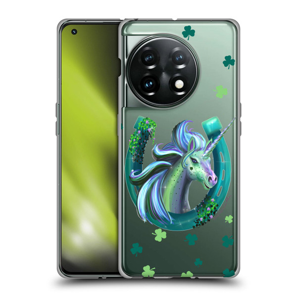 Rose Khan Unicorn Horseshoe Green Shamrock Soft Gel Case for OnePlus 11 5G