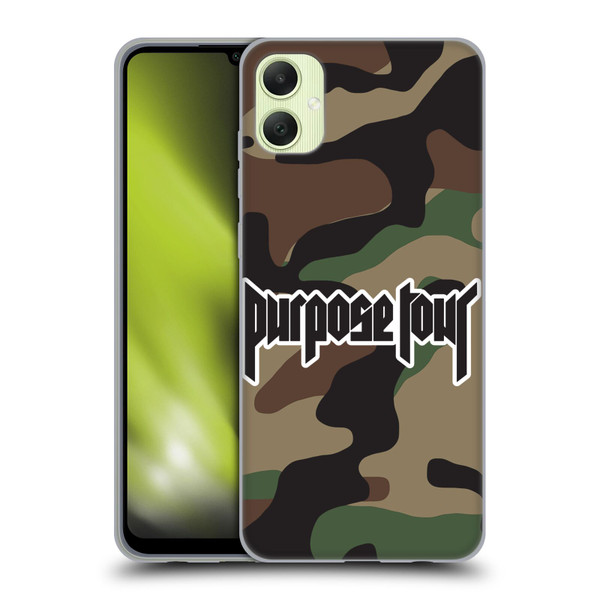 Justin Bieber Tour Merchandise Camouflage Soft Gel Case for Samsung Galaxy A05