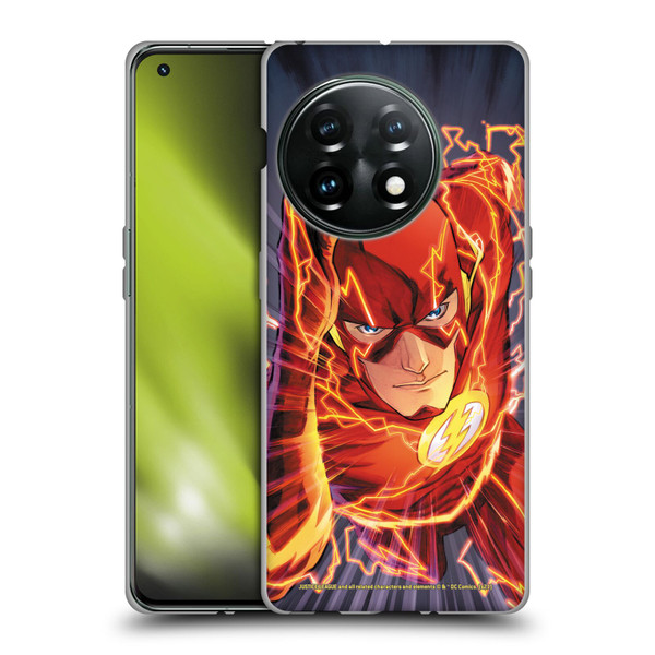 Justice League DC Comics The Flash Comic Book Cover Vol 1 Move Forward Soft Gel Case for OnePlus 11 5G
