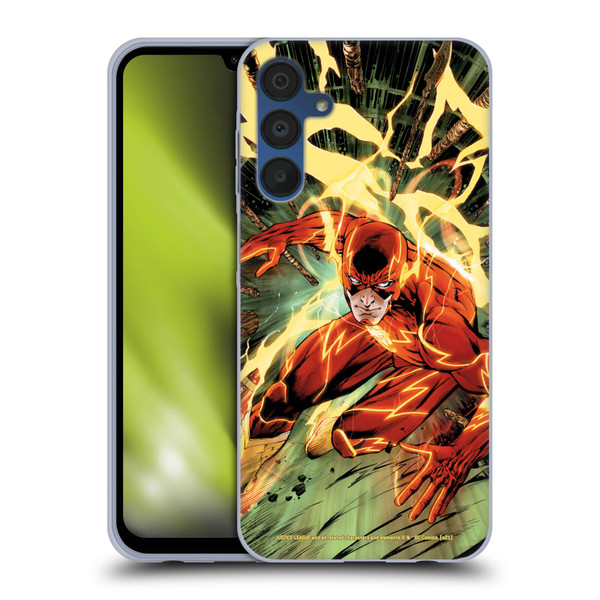 Justice League DC Comics The Flash Comic Book Cover New 52 #9 Soft Gel Case for Samsung Galaxy A15