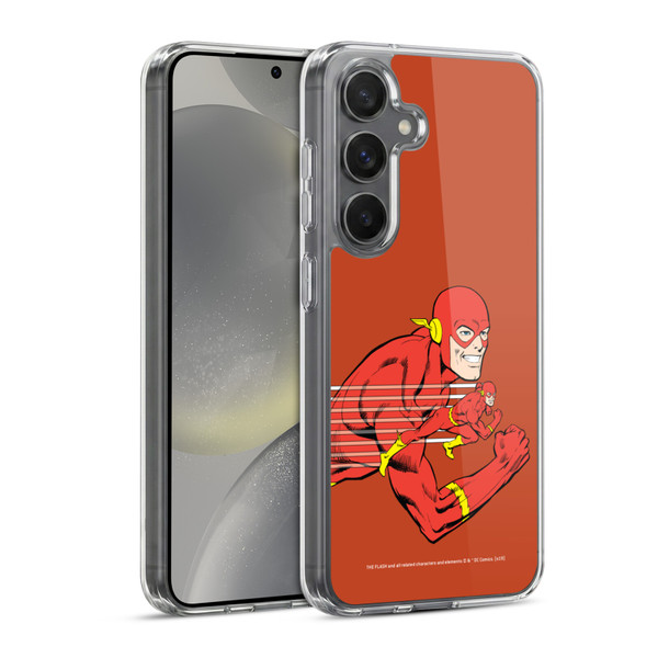 The Flash DC Comics Vintage Double Soft Gel Case for Samsung Galaxy S24 5G & MagSafe