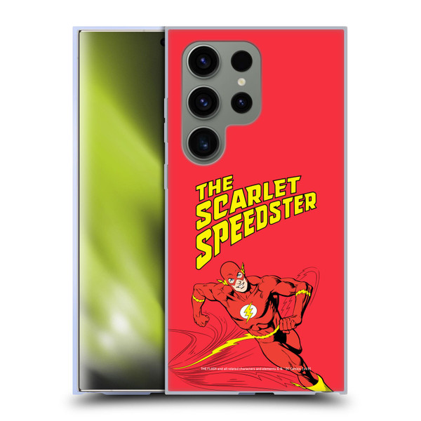 The Flash DC Comics Vintage Scarlet Speedster Soft Gel Case for Samsung Galaxy S24 Ultra 5G