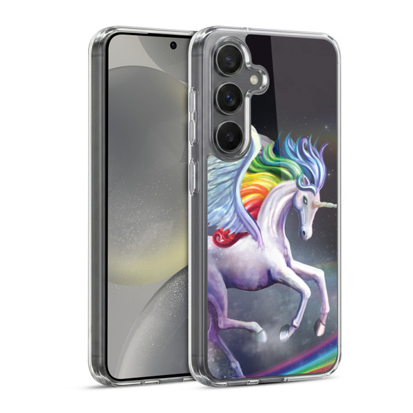 Rose Khan Unicorns Rainbow Dancer Soft Gel Case for Samsung Galaxy S24 5G & MagSafe