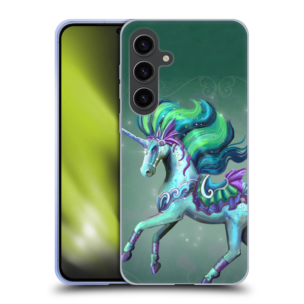 Rose Khan Unicorns Sea Green Soft Gel Case for Samsung Galaxy S24+ 5G