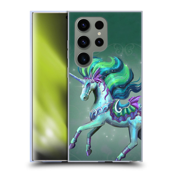 Rose Khan Unicorns Sea Green Soft Gel Case for Samsung Galaxy S24 Ultra 5G