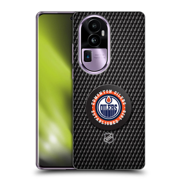 NHL Edmonton Oilers Puck Texture Soft Gel Case for OPPO Reno10 Pro+