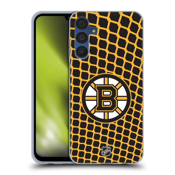 NHL Boston Bruins Net Pattern Soft Gel Case for Samsung Galaxy A15 & MagSafe