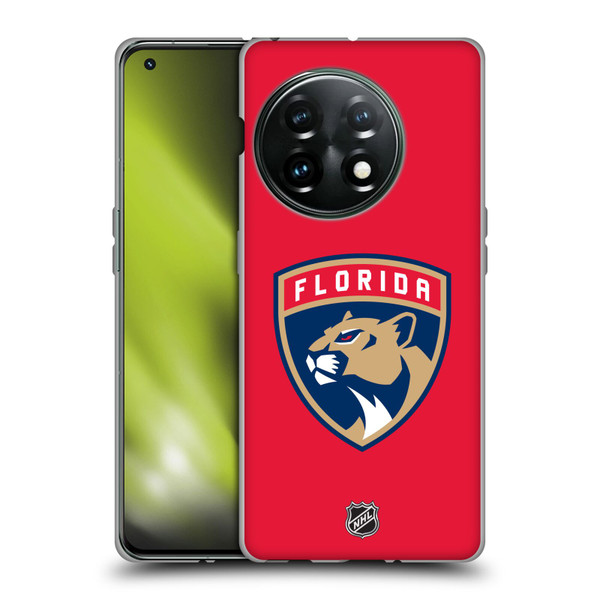 NHL Florida Panthers Plain Soft Gel Case for OnePlus 11 5G
