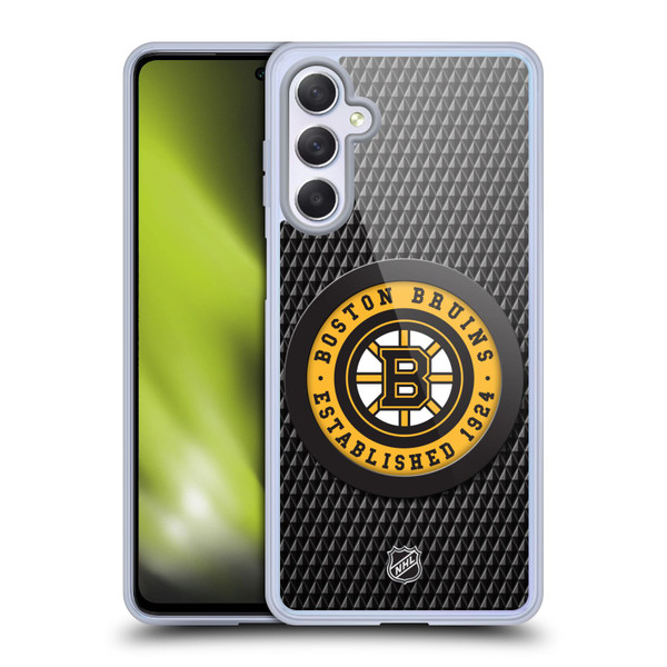 NHL Boston Bruins Puck Texture Soft Gel Case for Samsung Galaxy M54 5G