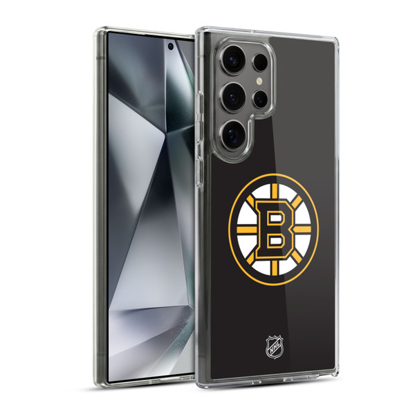 NHL Boston Bruins Plain Soft Gel Case for Samsung Galaxy S24 Ultra 5G & MagSafe