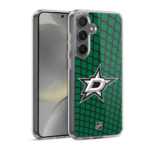 NHL Dallas Stars Net Pattern Soft Gel Case for Samsung Galaxy S24 5G