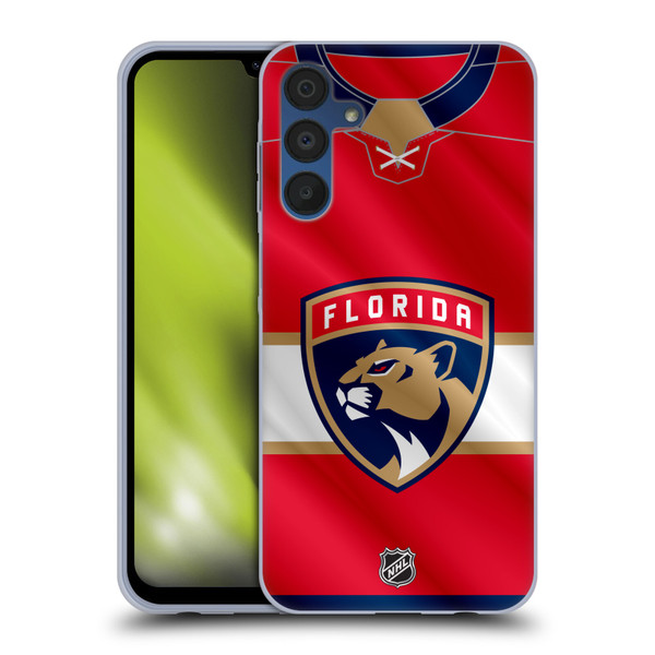 NHL Florida Panthers Jersey Soft Gel Case for Samsung Galaxy A15