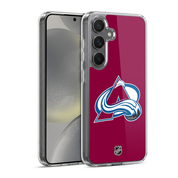 NHL Colorado Avalanche Plain Soft Gel Case for Samsung Galaxy S24 5G & MagSafe