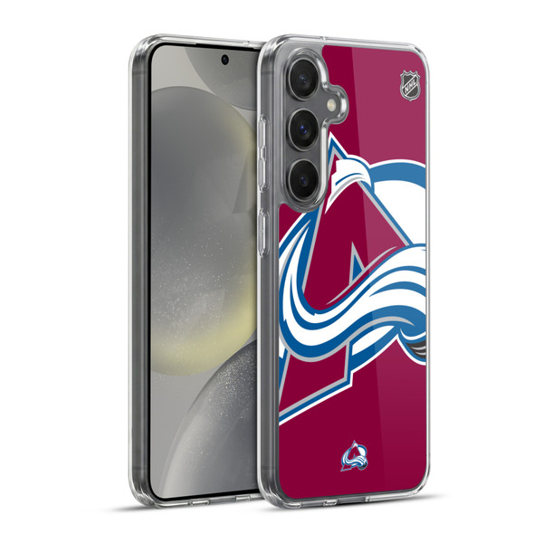 NHL Colorado Avalanche Oversized Soft Gel Case for Samsung Galaxy S24+ 5G & MagSafe