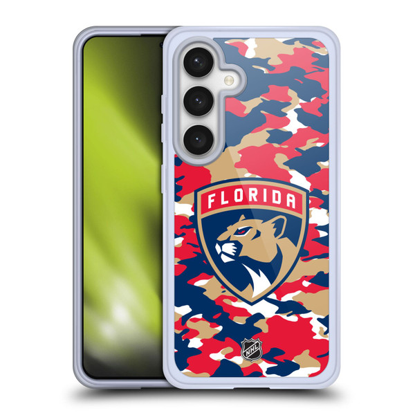 NHL Florida Panthers Camouflage Soft Gel Case for Samsung Galaxy S24 5G