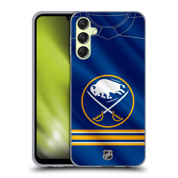 NHL Buffalo Sabres Jersey Soft Gel Case for Samsung Galaxy A24 4G / M34 5G
