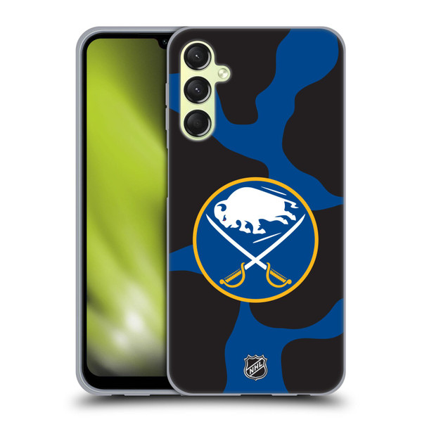 NHL Buffalo Sabres Cow Pattern Soft Gel Case for Samsung Galaxy A24 4G / M34 5G