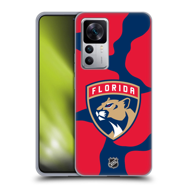 NHL Florida Panthers Cow Pattern Soft Gel Case for Xiaomi 12T 5G / 12T Pro 5G / Redmi K50 Ultra 5G