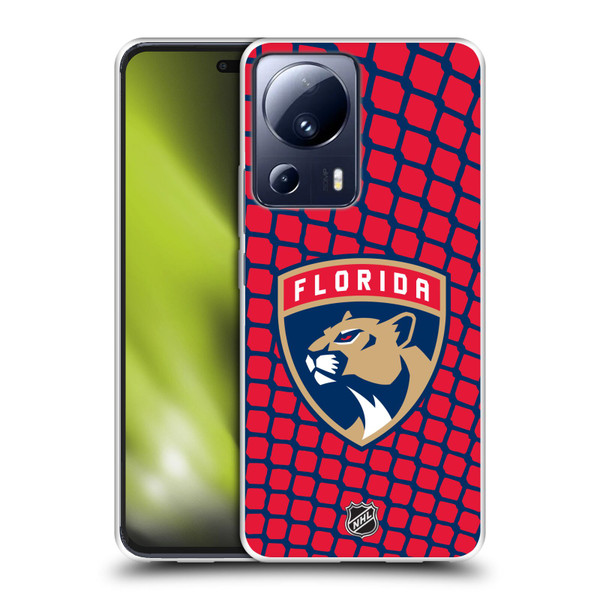 NHL Florida Panthers Net Pattern Soft Gel Case for Xiaomi 13 Lite 5G