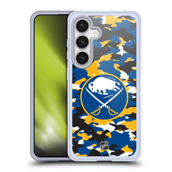 NHL Buffalo Sabres Camouflage Soft Gel Case for Samsung Galaxy S24 5G