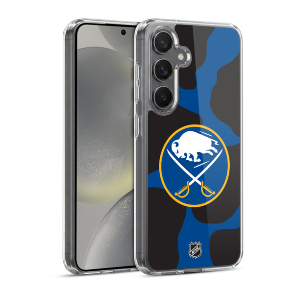 NHL Buffalo Sabres Cow Pattern Soft Gel Case for Samsung Galaxy S24 5G