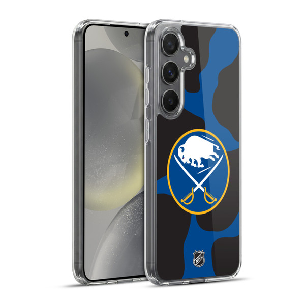 NHL Buffalo Sabres Cow Pattern Soft Gel Case for Samsung Galaxy S24+ 5G
