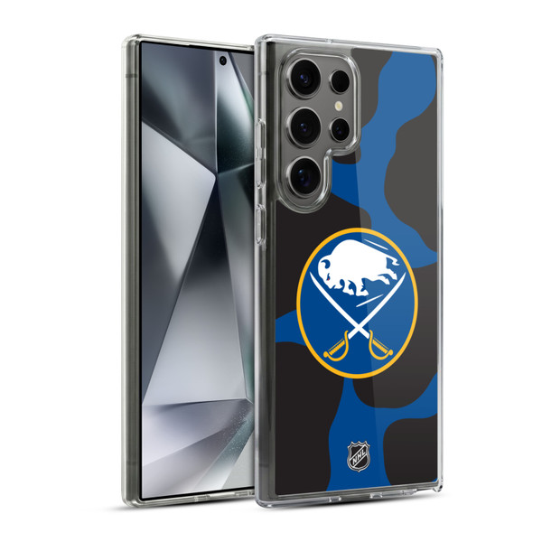 NHL Buffalo Sabres Cow Pattern Soft Gel Case for Samsung Galaxy S24 Ultra 5G