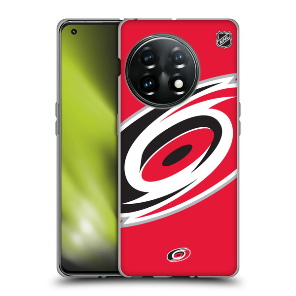 NHL Carolina Hurricanes Oversized Soft Gel Case for OnePlus 11 5G