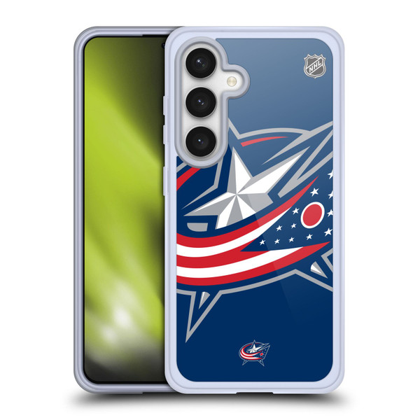 NHL Columbus Blue Jackets Oversized Soft Gel Case for Samsung Galaxy S24 5G