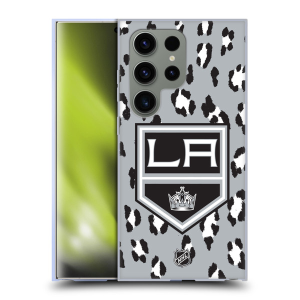 NHL Los Angeles Kings Leopard Patten Soft Gel Case for Samsung Galaxy S24 Ultra 5G