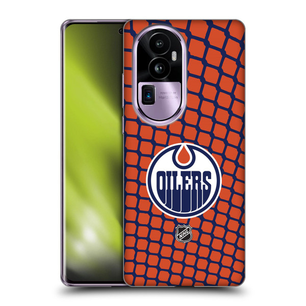 NHL Edmonton Oilers Net Pattern Soft Gel Case for OPPO Reno10 Pro+
