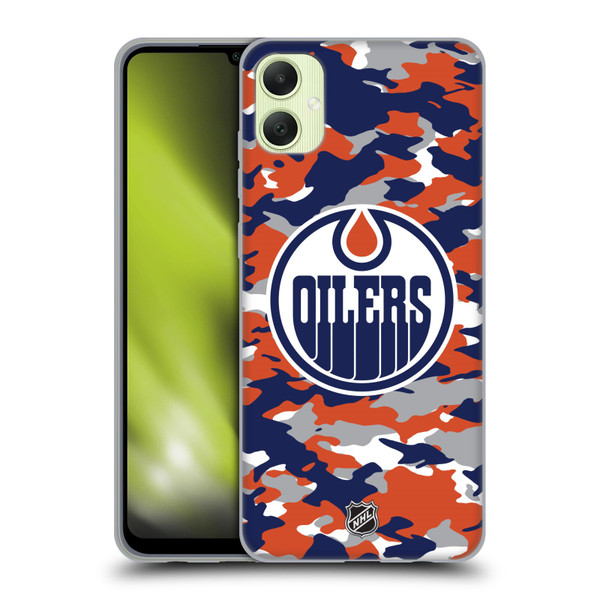 NHL Edmonton Oilers Camouflage Soft Gel Case for Samsung Galaxy A05