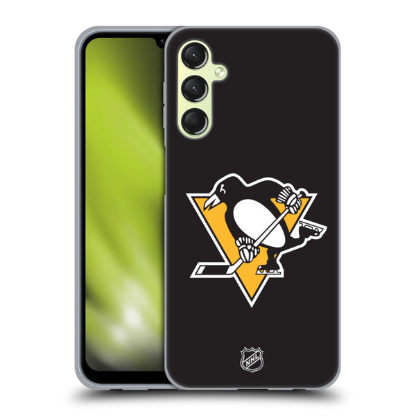 NHL Pittsburgh Penguins Plain Soft Gel Case for Samsung Galaxy A24 4G / M34 5G