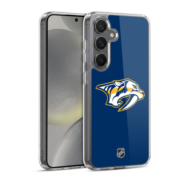 NHL Nashville Predators Plain Soft Gel Case for Samsung Galaxy S24 5G & MagSafe